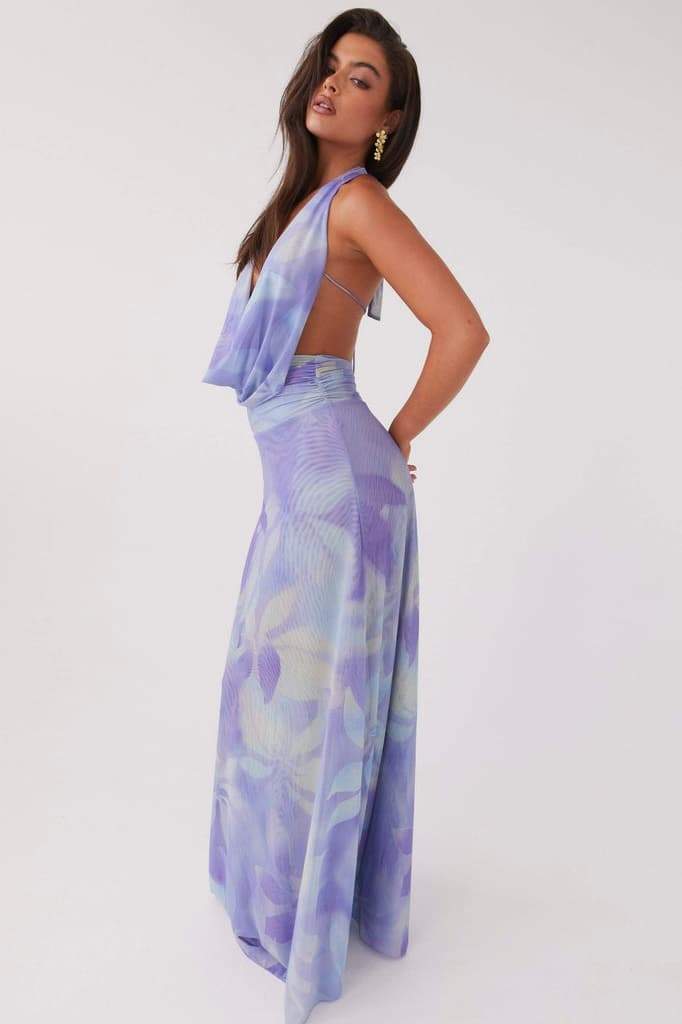 Bedrucktes Neckholder-Maxikleid „Antonia“