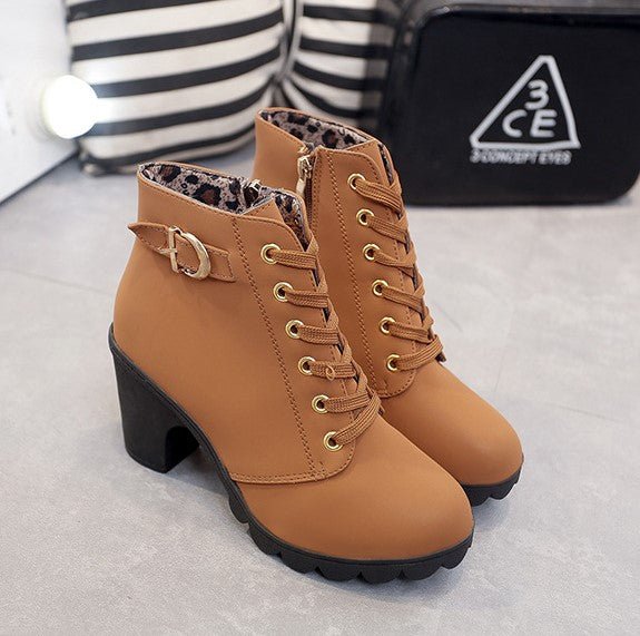 Ava - des bottines à lacets pour pimenter votre tenue d'automne