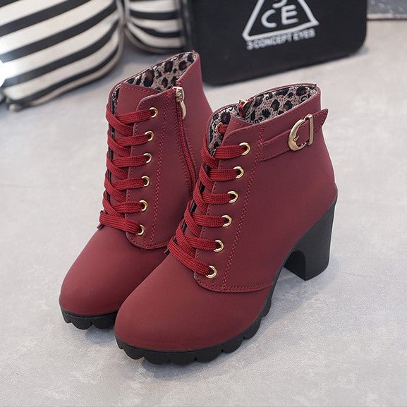 Ava - des bottines à lacets pour pimenter votre tenue d'automne