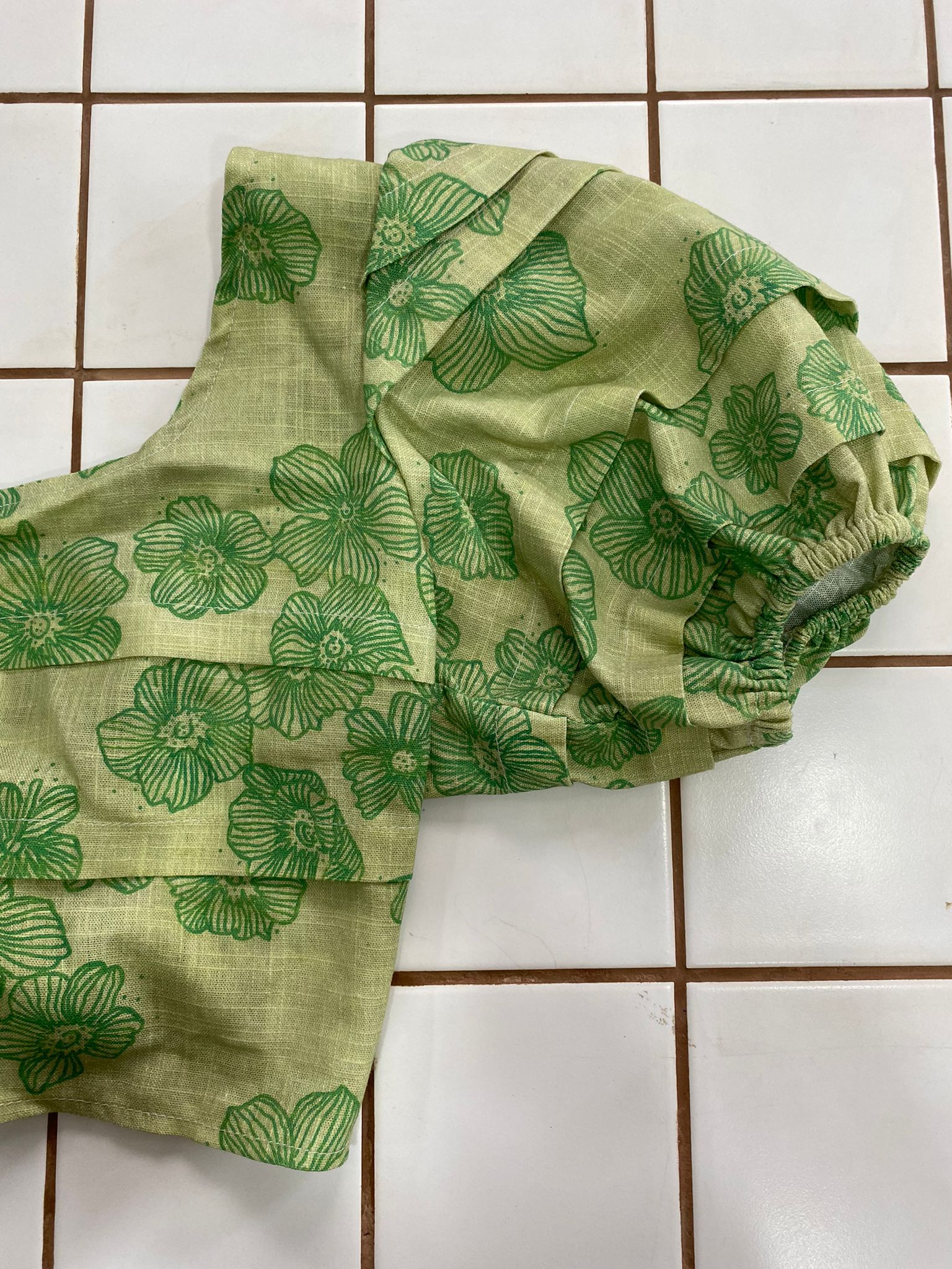Bellachicha Top - FLEURS VERTES