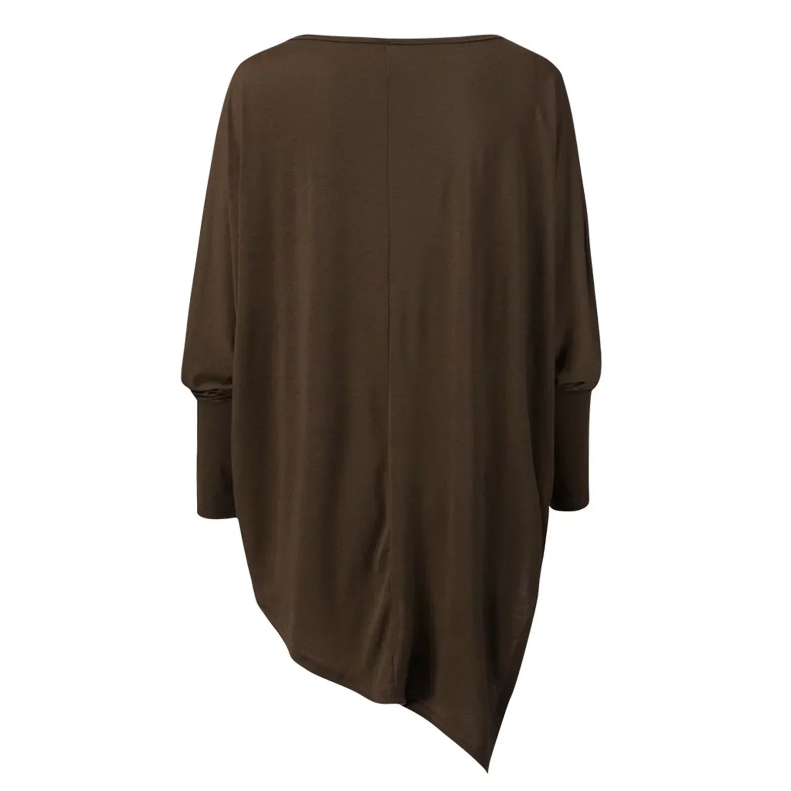 Bellachicha - Elegante asymmetrische Bluse mit lockerer Passform | Minimalistische schwarze asymmetrische Bluse