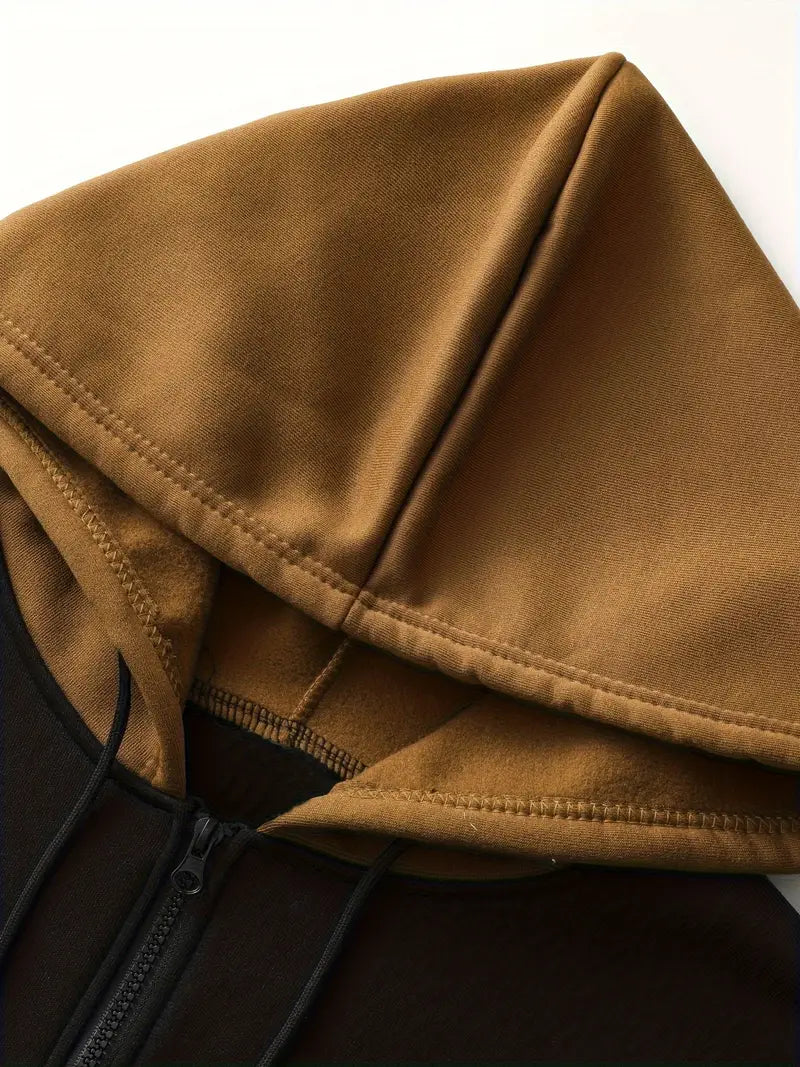 Charles – Sweat à capuche contrasté pour homme