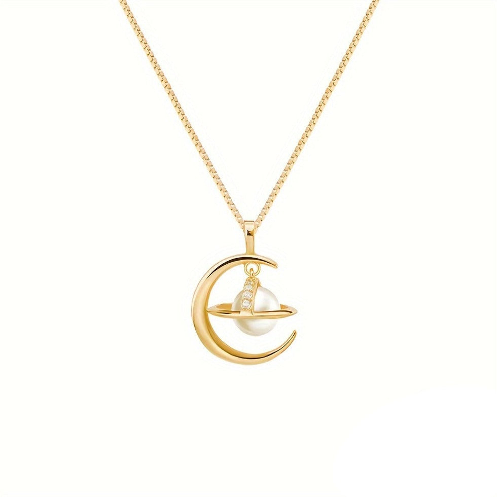 Sophia - Collier élégant avec pendentif en perles de lune