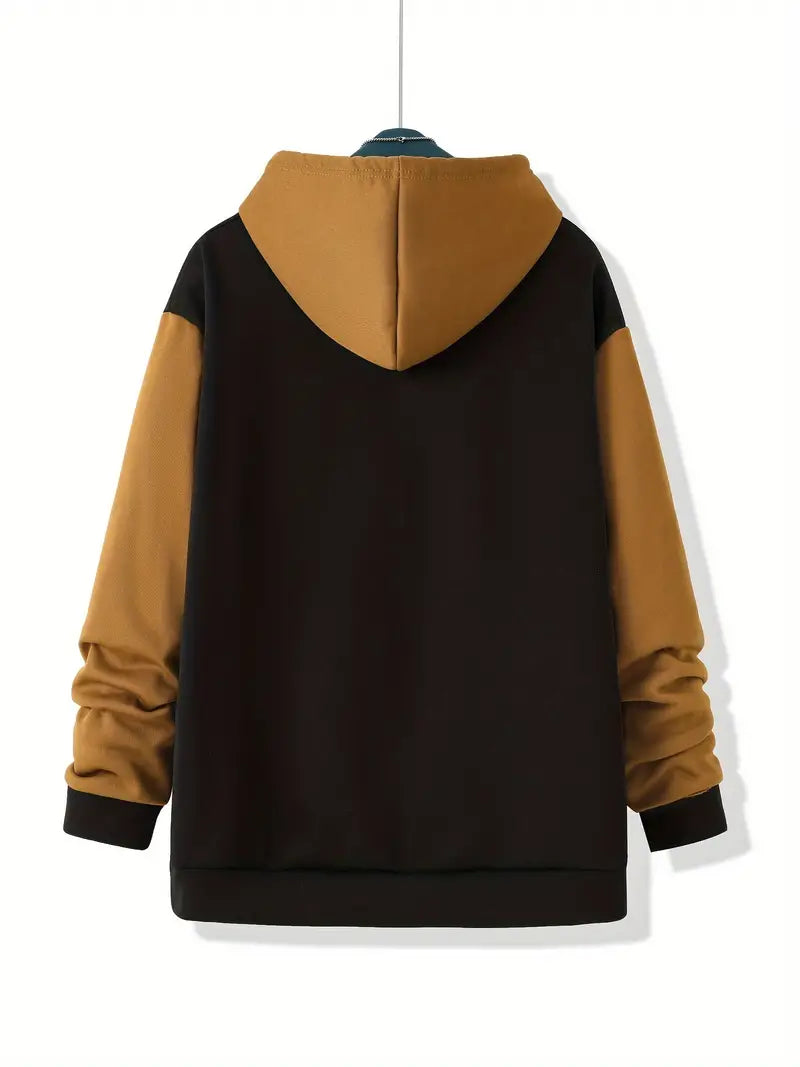 Charles – Sweat à capuche contrasté pour homme