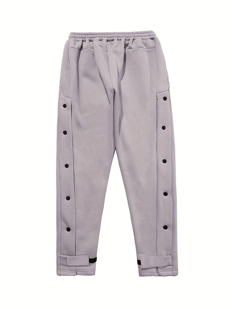 Tyler – Pantalon de survêtement pour homme avec cordon de serrage et boutons