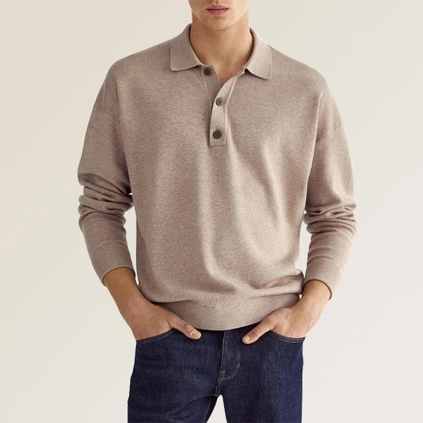 Helmut - T-shirt col V à manches longues pour homme