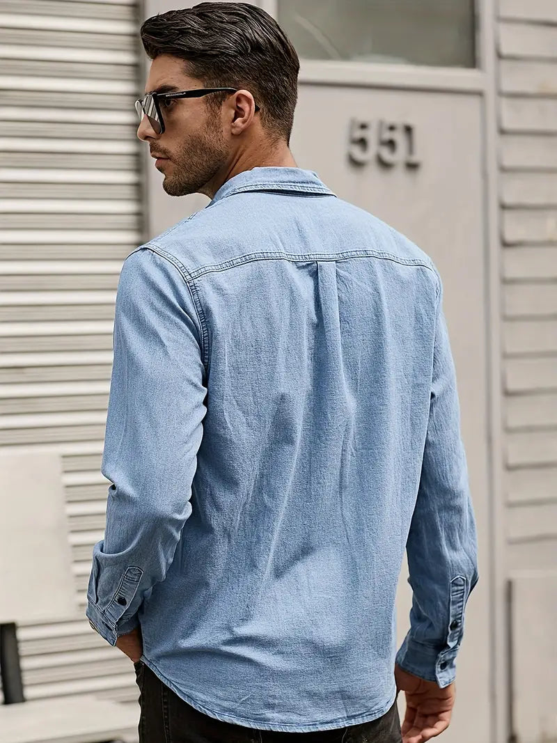 Alexander – chemise en jean à manches longues pour homme
