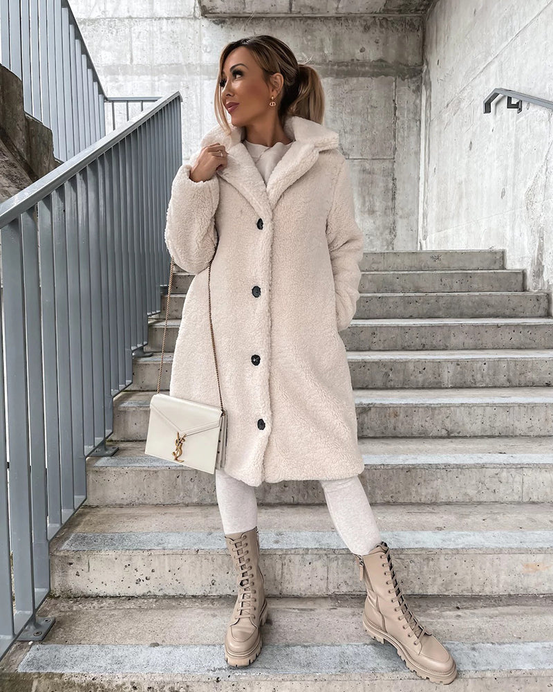 Yvain | Veste Teddy surdimensionnée en fausse fourrure