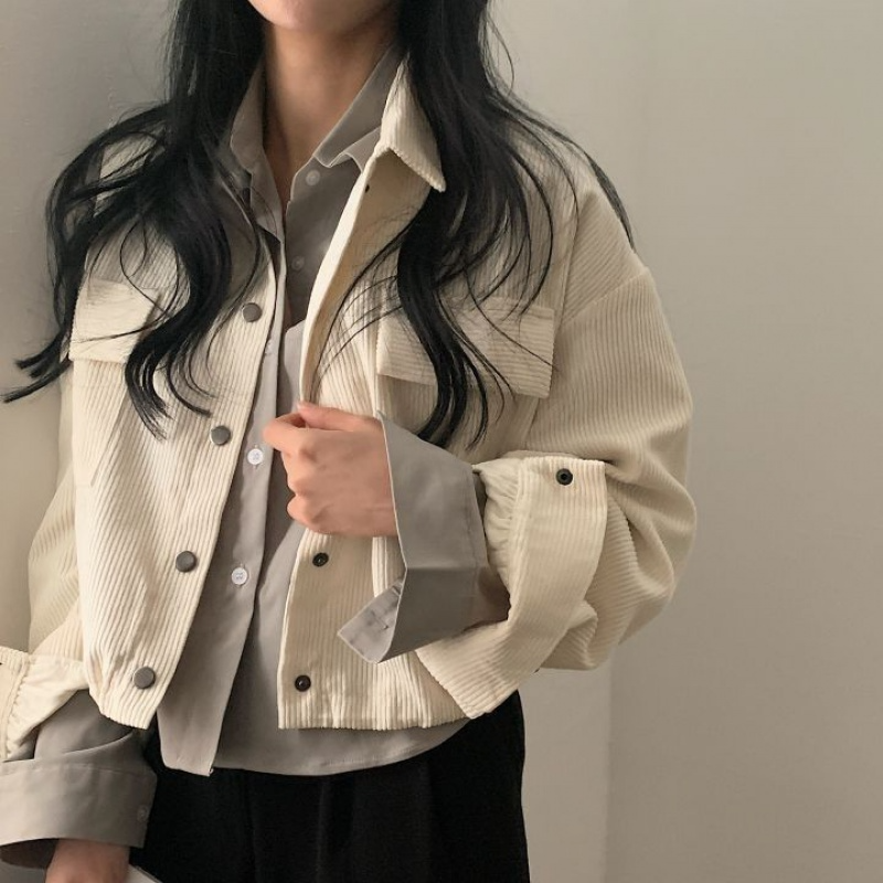 Wexta | Veste courte en velours côtelé