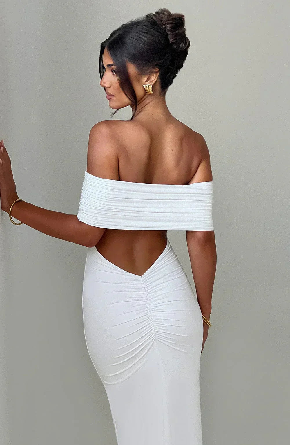 Violet - Robe longue dos nu