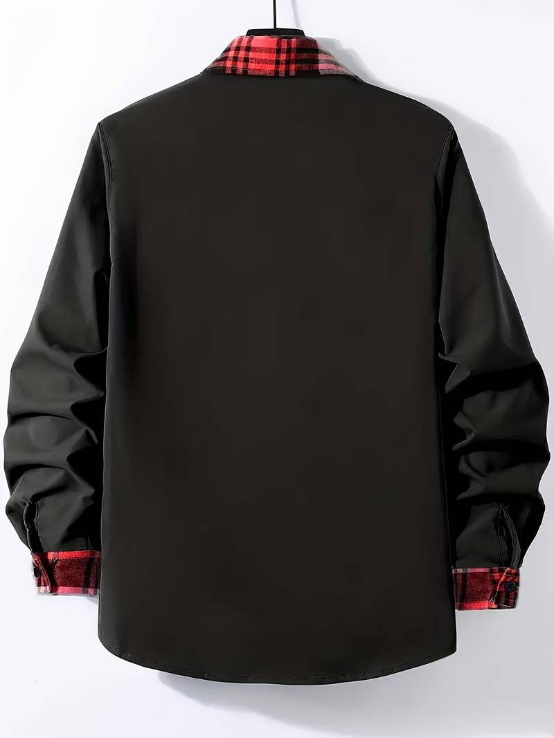 Alexander – chemise fine à manches longues et blocs de couleurs