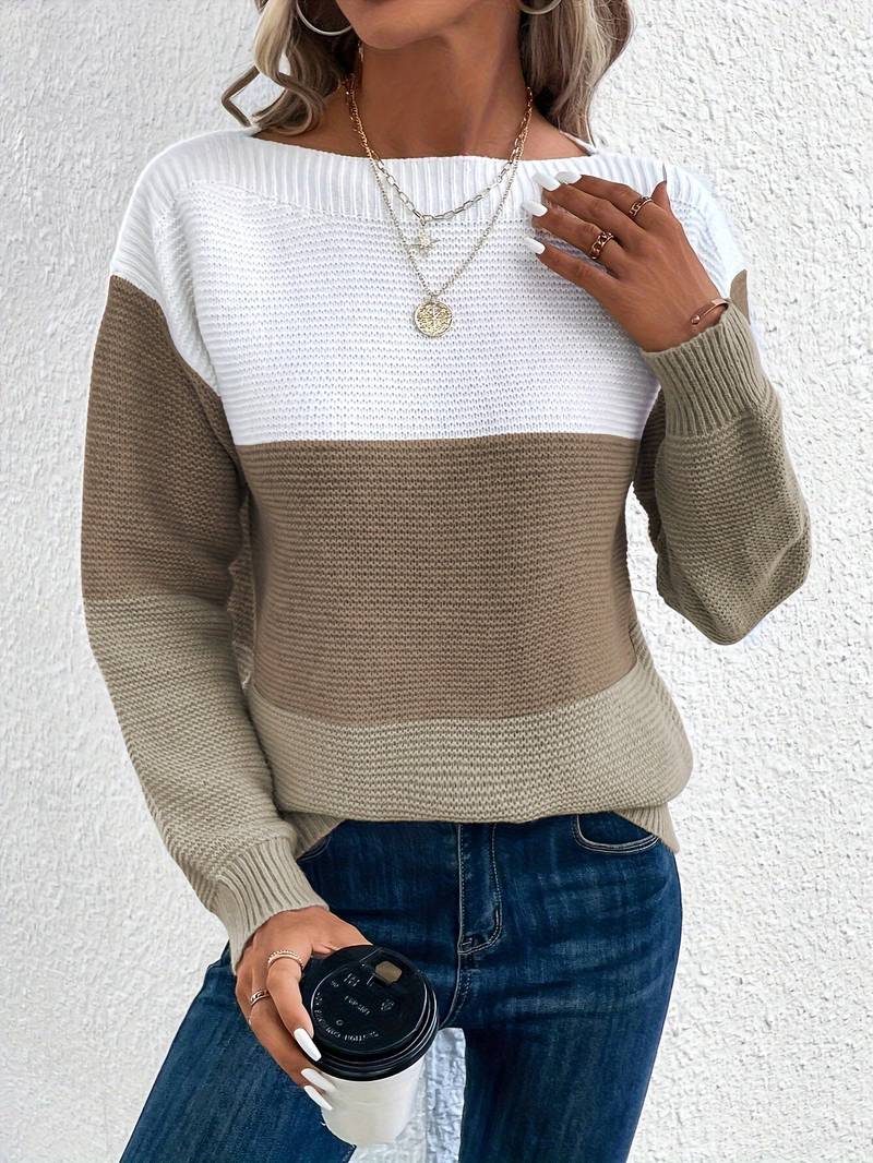 Lyra – pull col rond élégant