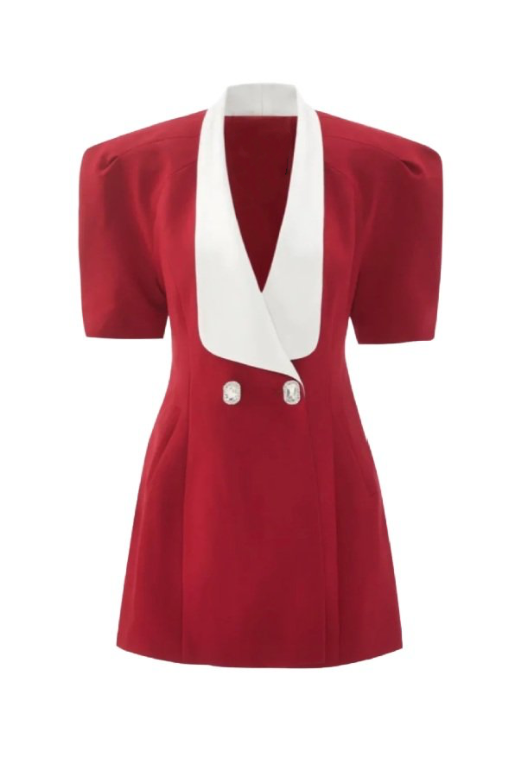 Elsie rückenfreies Minikleid mit V-Ausschnitt und Schleife