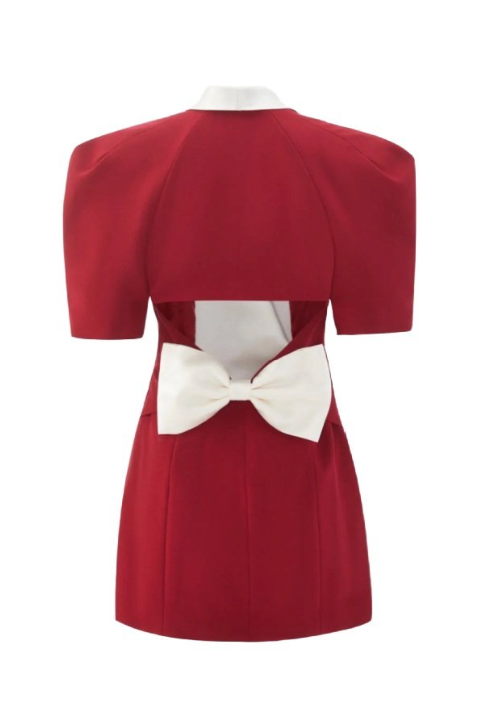 Elsie rückenfreies Minikleid mit V-Ausschnitt und Schleife