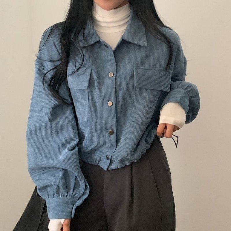 Wexta | Veste courte en velours côtelé
