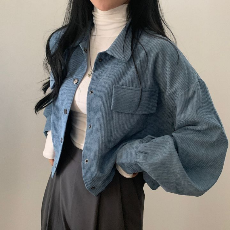 Wexta | Veste courte en velours côtelé