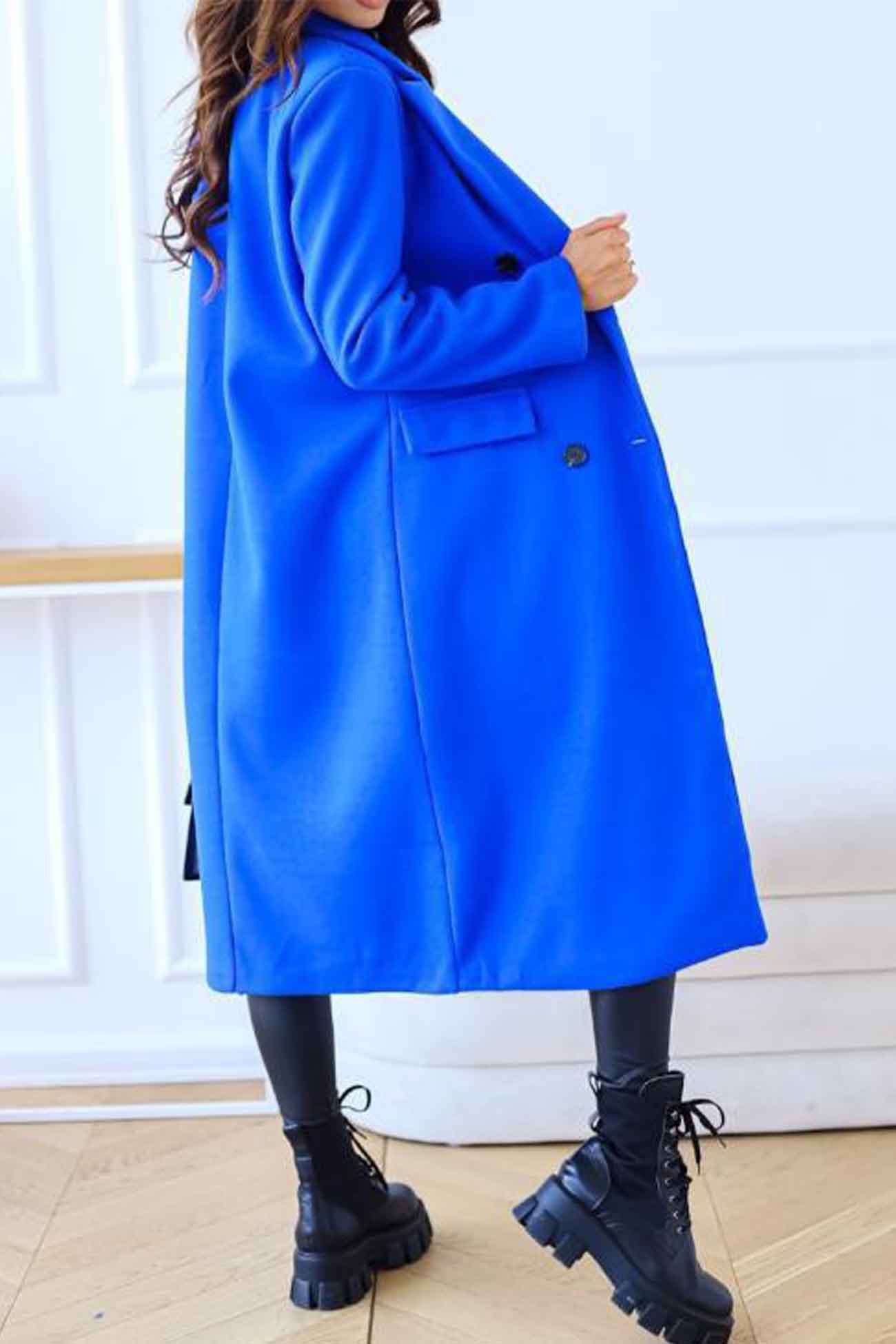 Wivor | Manteau croisé avec col à revers – style élégant pour les journées fraîches