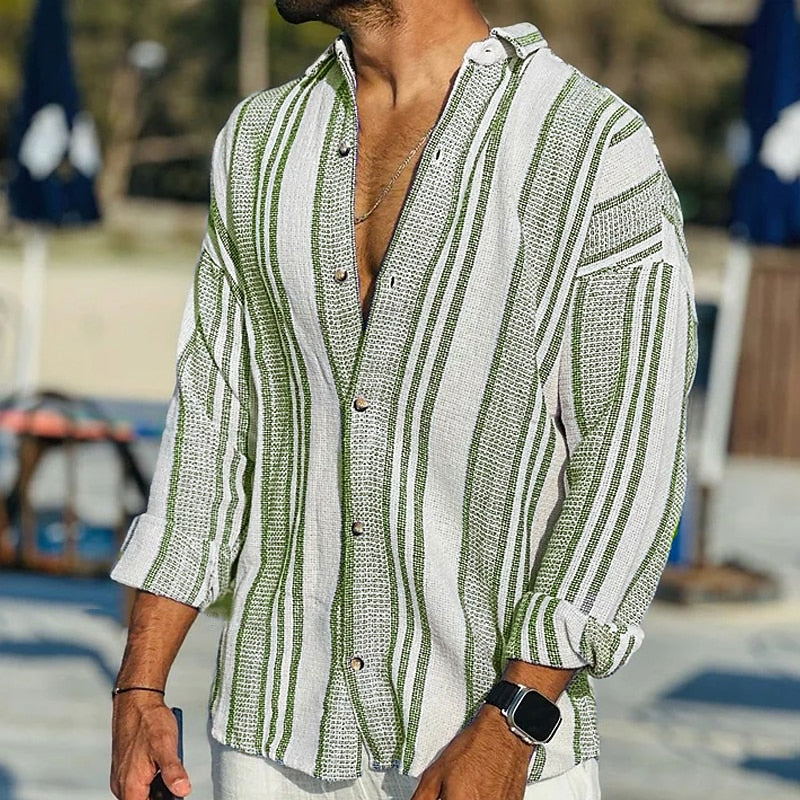 John – chemise décontractée en lin pour homme