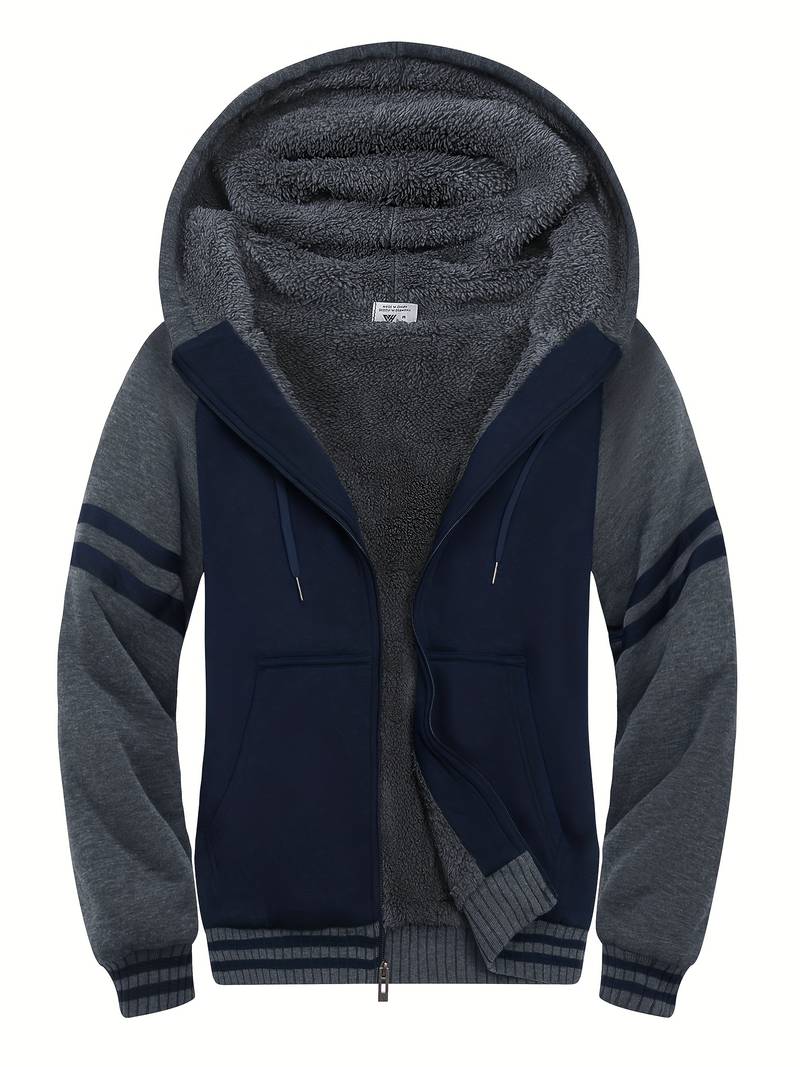 Jason – flauschige jacke mit kapuze