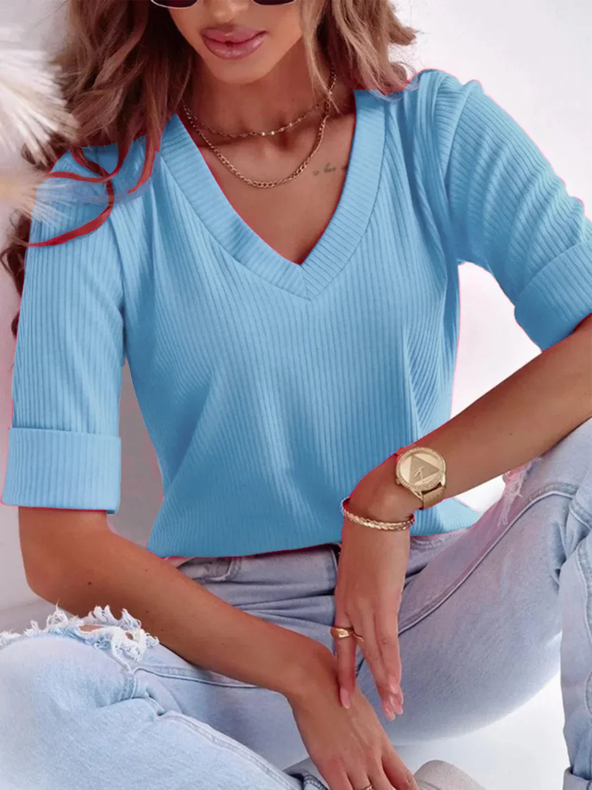 Neck Shirt für Damen