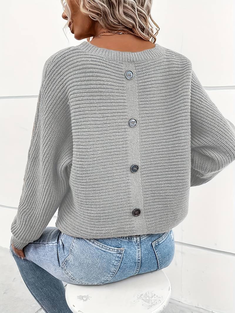Delphine – pull col rond élégant pour le printemps