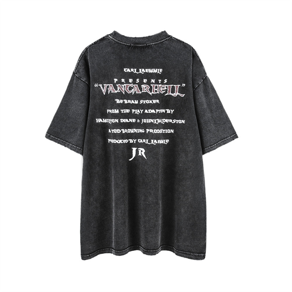 "Angel Statue" - Oversize T-Shirt mit Print
