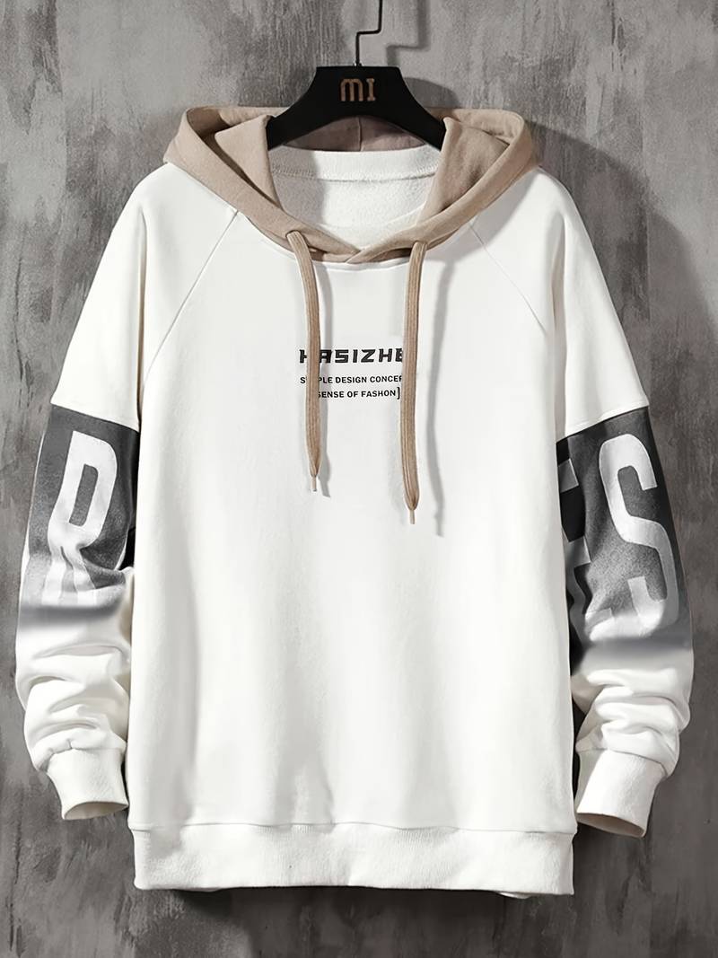 David – Sweat à capuche oversize décontracté pour homme