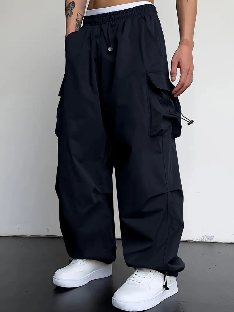 Brent - pantalon cargo baggy décontracté