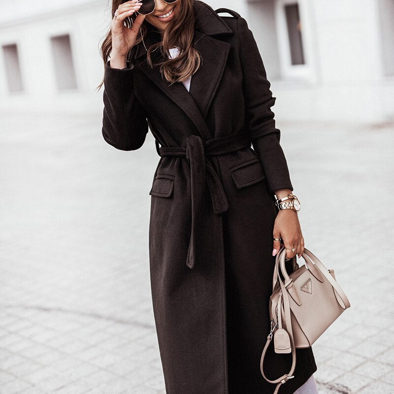 Yuki | Manteau à manches longues et col en V