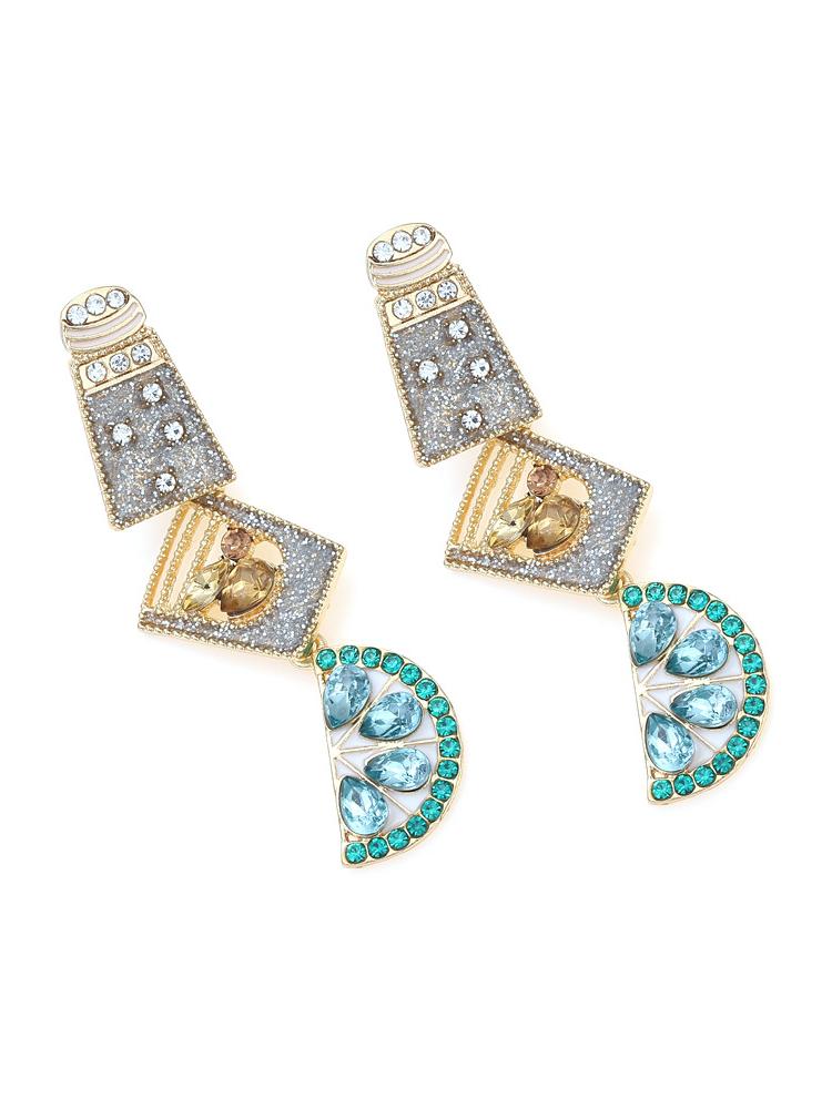 Boucles d'oreilles cocktail avec strass