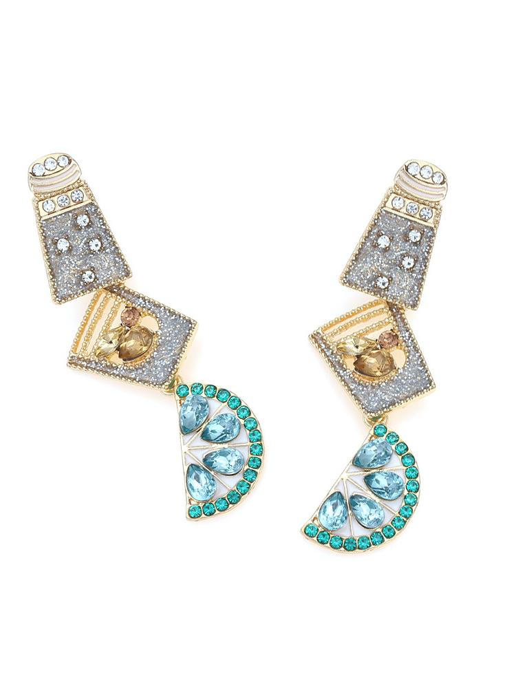 Boucles d'oreilles cocktail avec strass