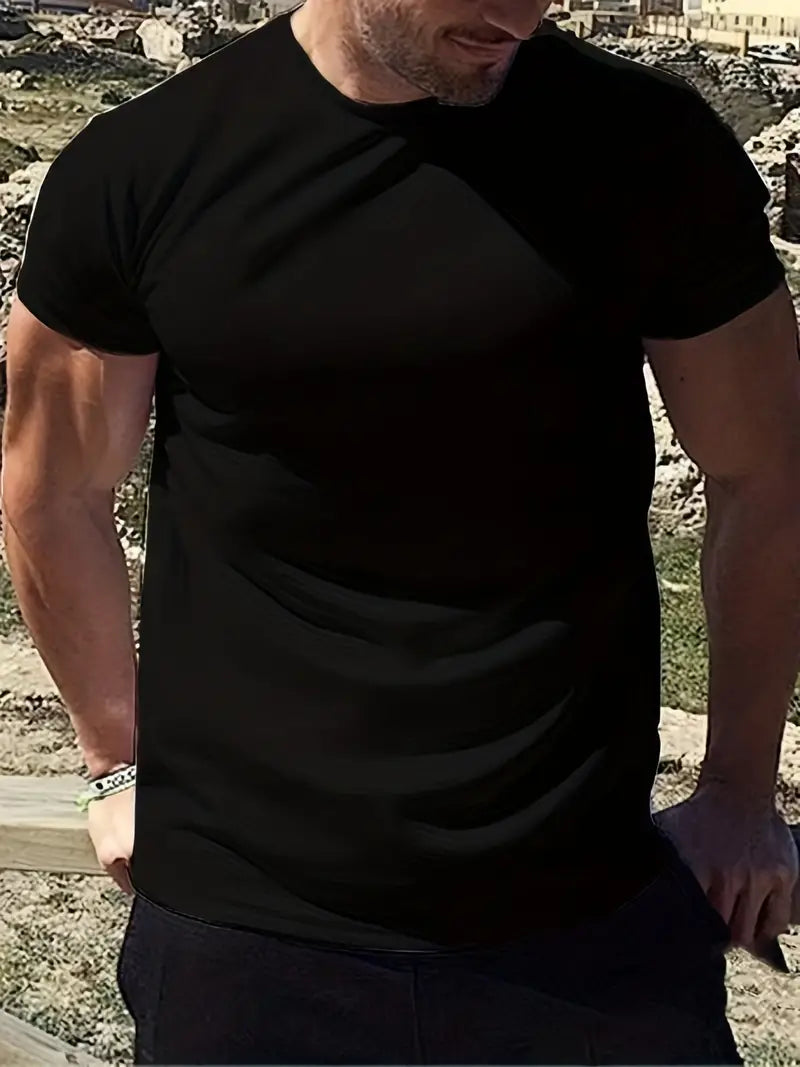 Xander – T-shirt classique à col rond pour homme