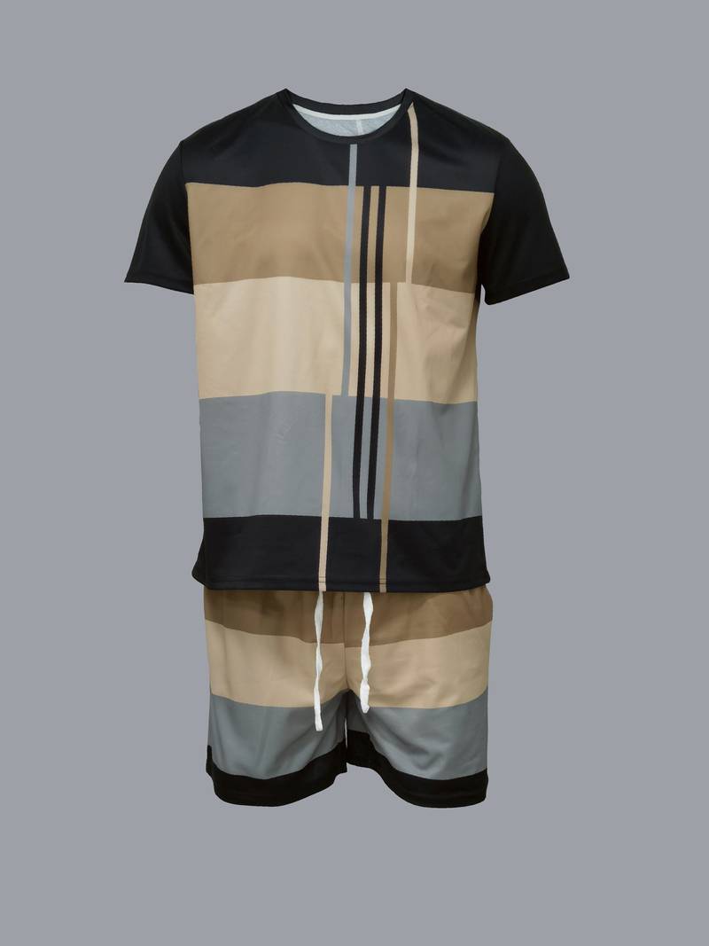 Anthony – Ensemble 2 pièces color block tendance pour homme