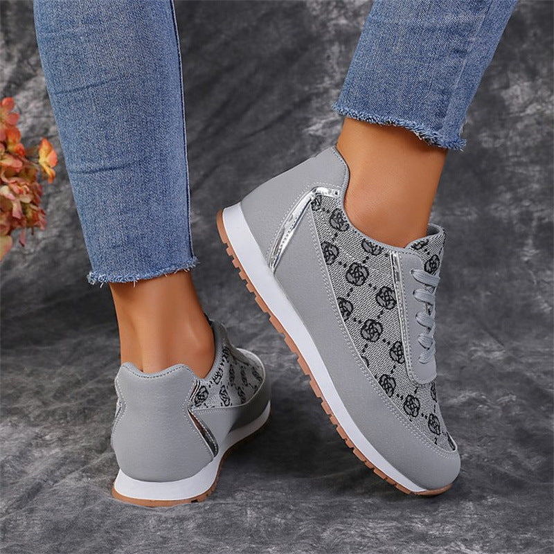 Stuttgart | Baskets à lacets élégantes à imprimé floral