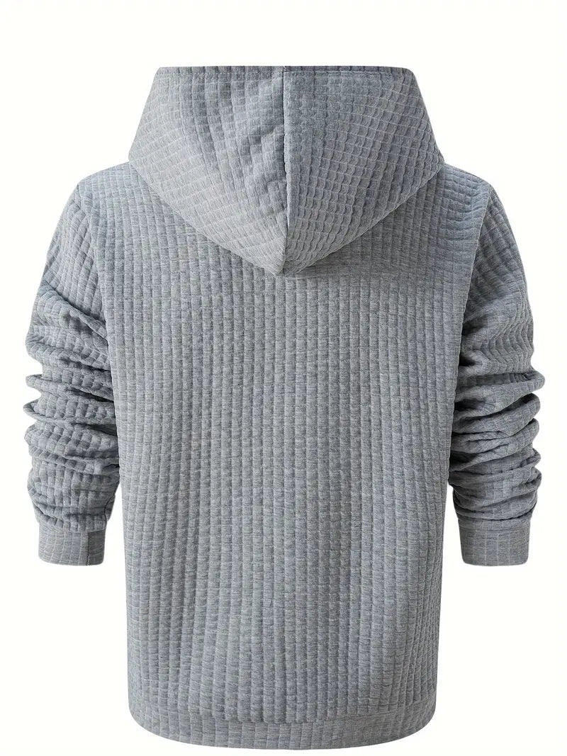 Benjamin - Sweat à capuche gaufré léger pour homme