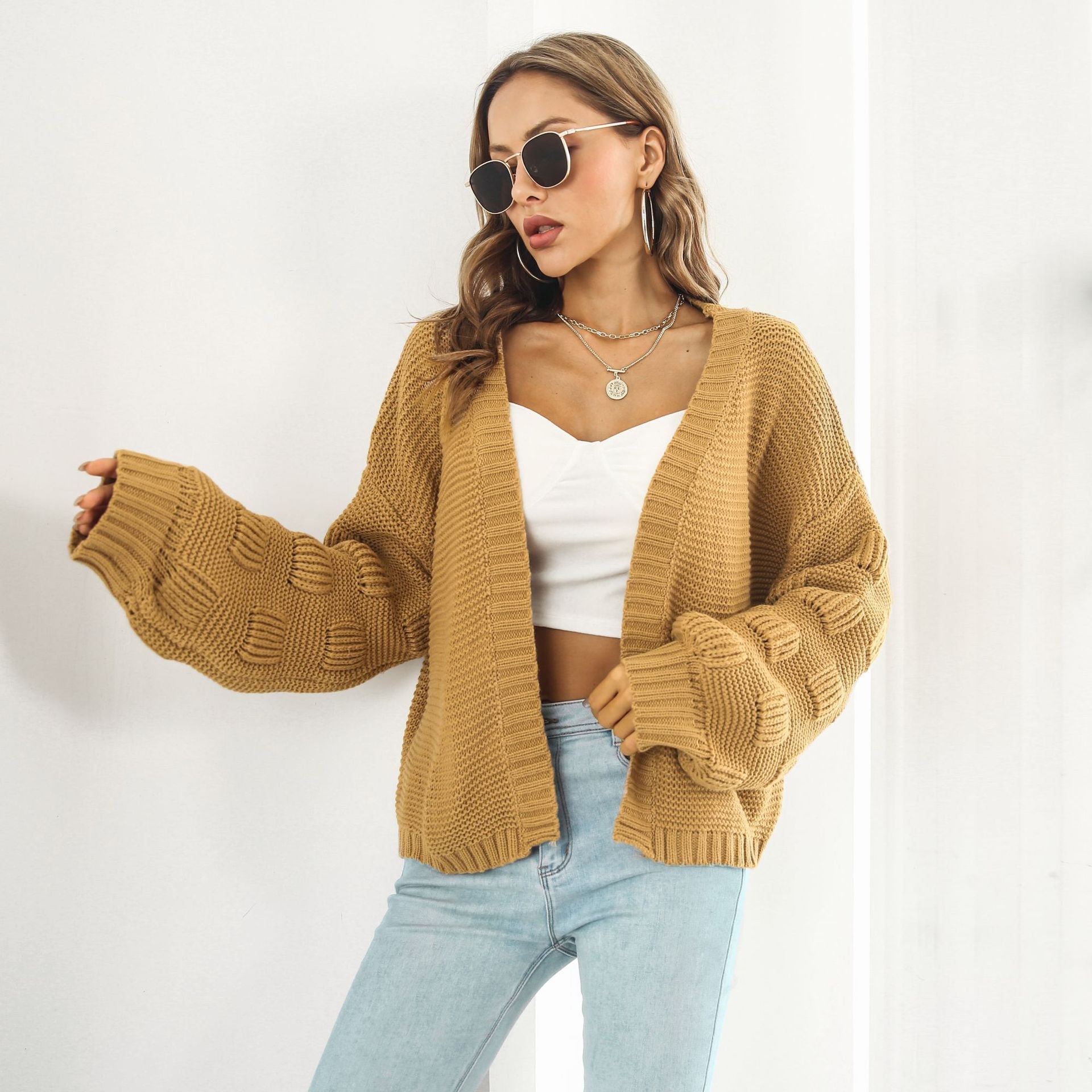 Yunel | Cardigan chic et confortable à manches bouffantes