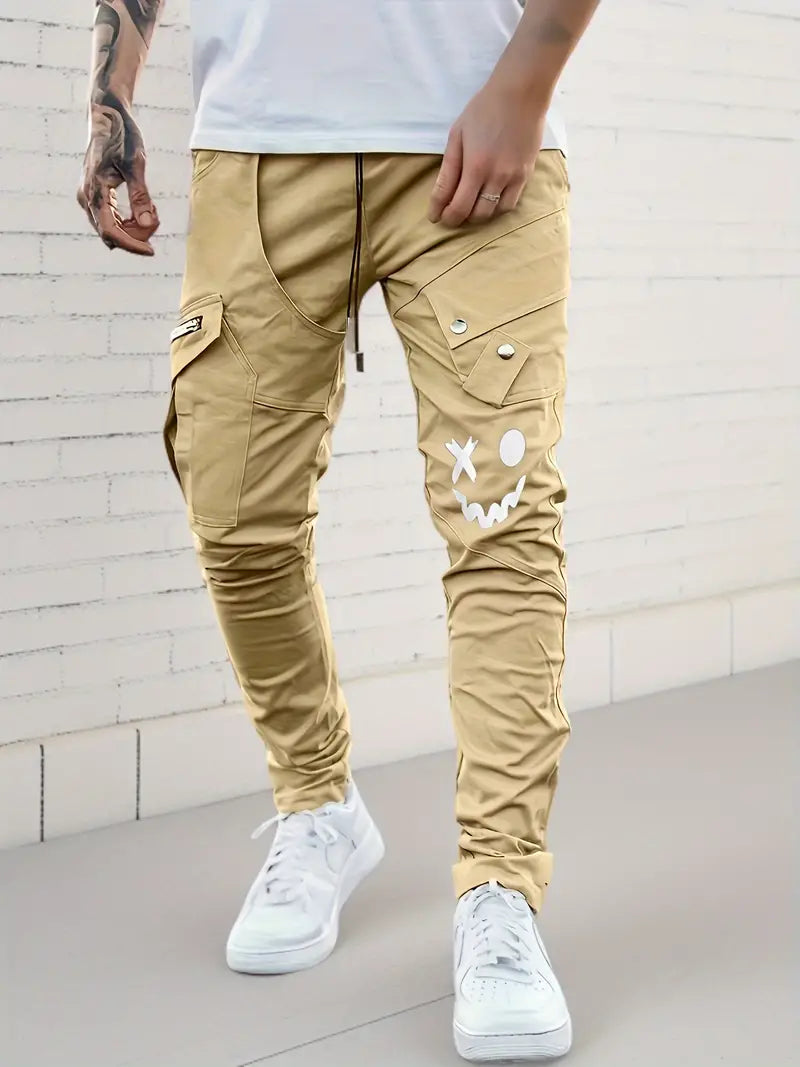 Daniel – pantalon cargo décontracté avec poches zippées