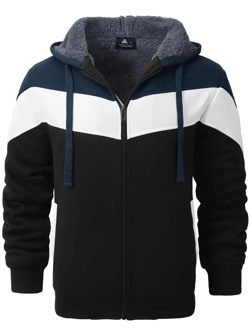 Christopher - Sweat à capuche doublé chaud pour homme