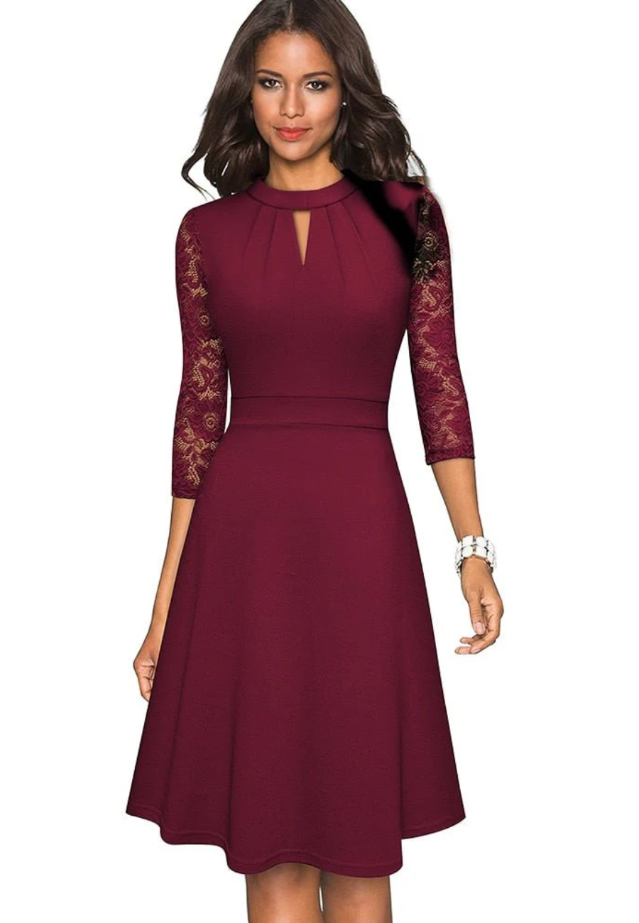 Dhalia | Elegant Partykleid | Midi