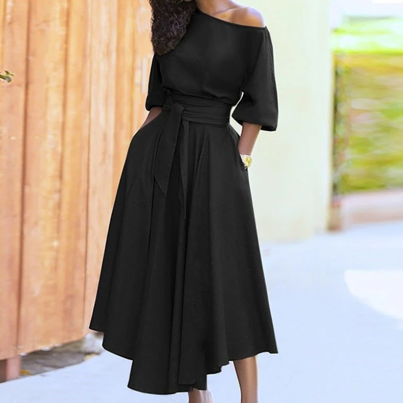 Ivana | Damen Lange Wickelkleid | Midi