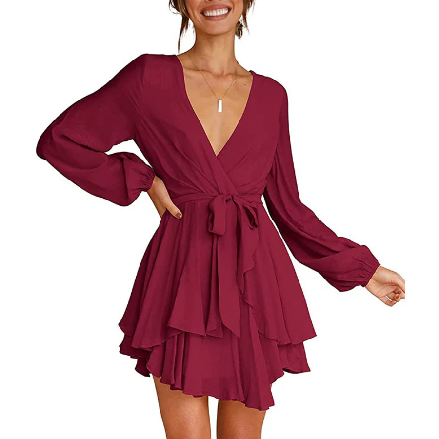 Aimée | Robe portefeuille d'été | Mini