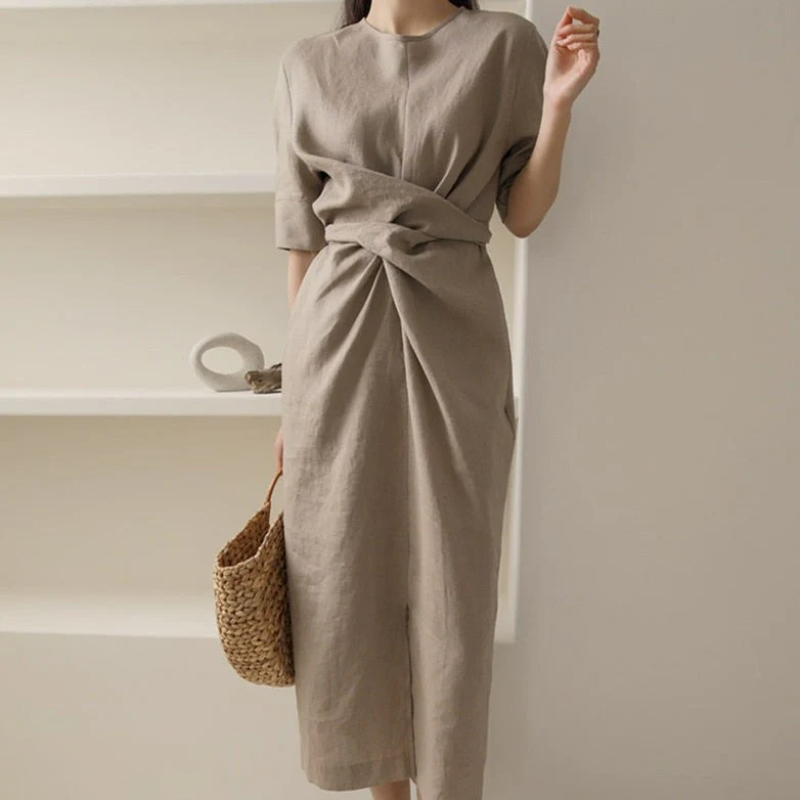 Aliza | Robe longue portefeuille | Midi