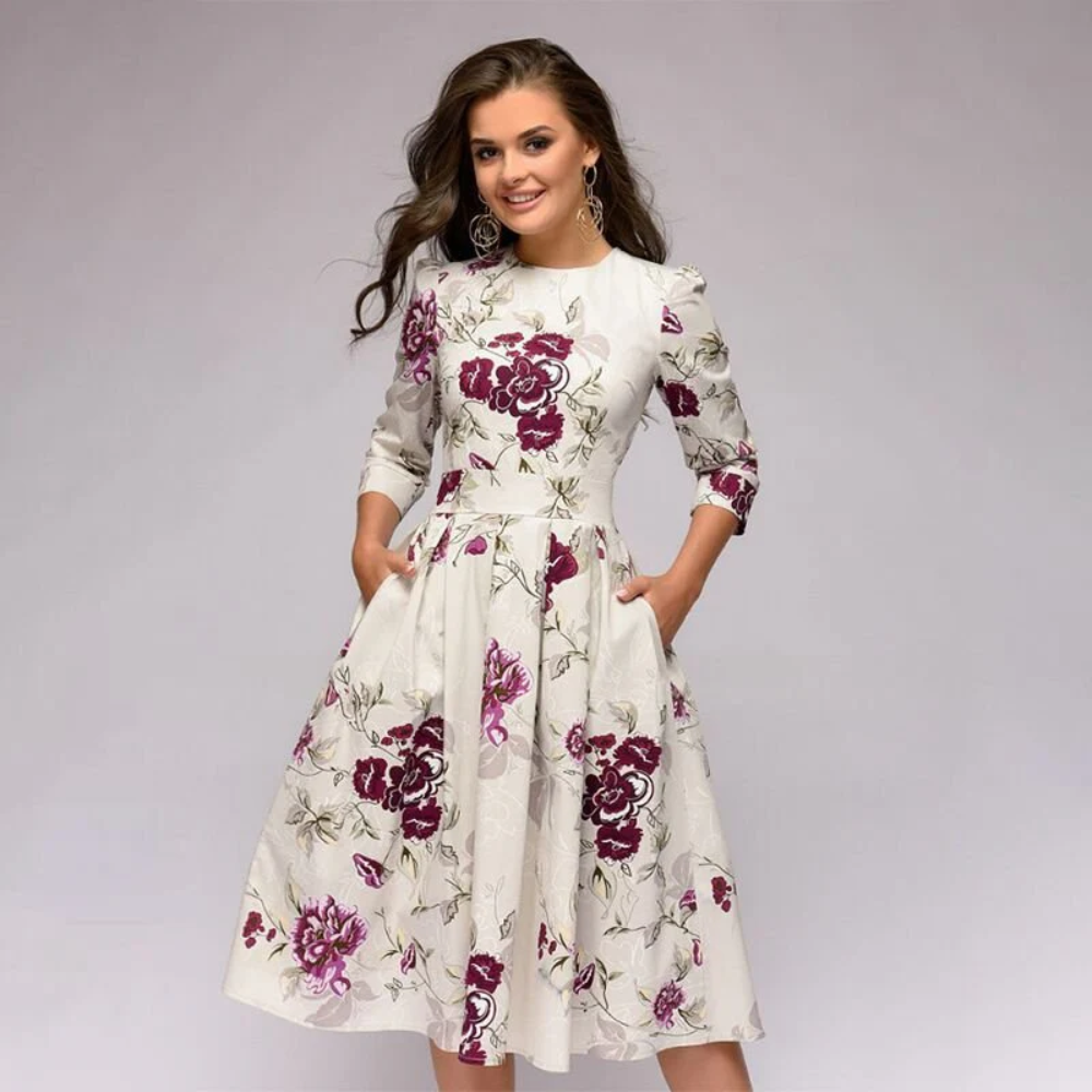 Felize | Damen Elegant Partykleid | Midi