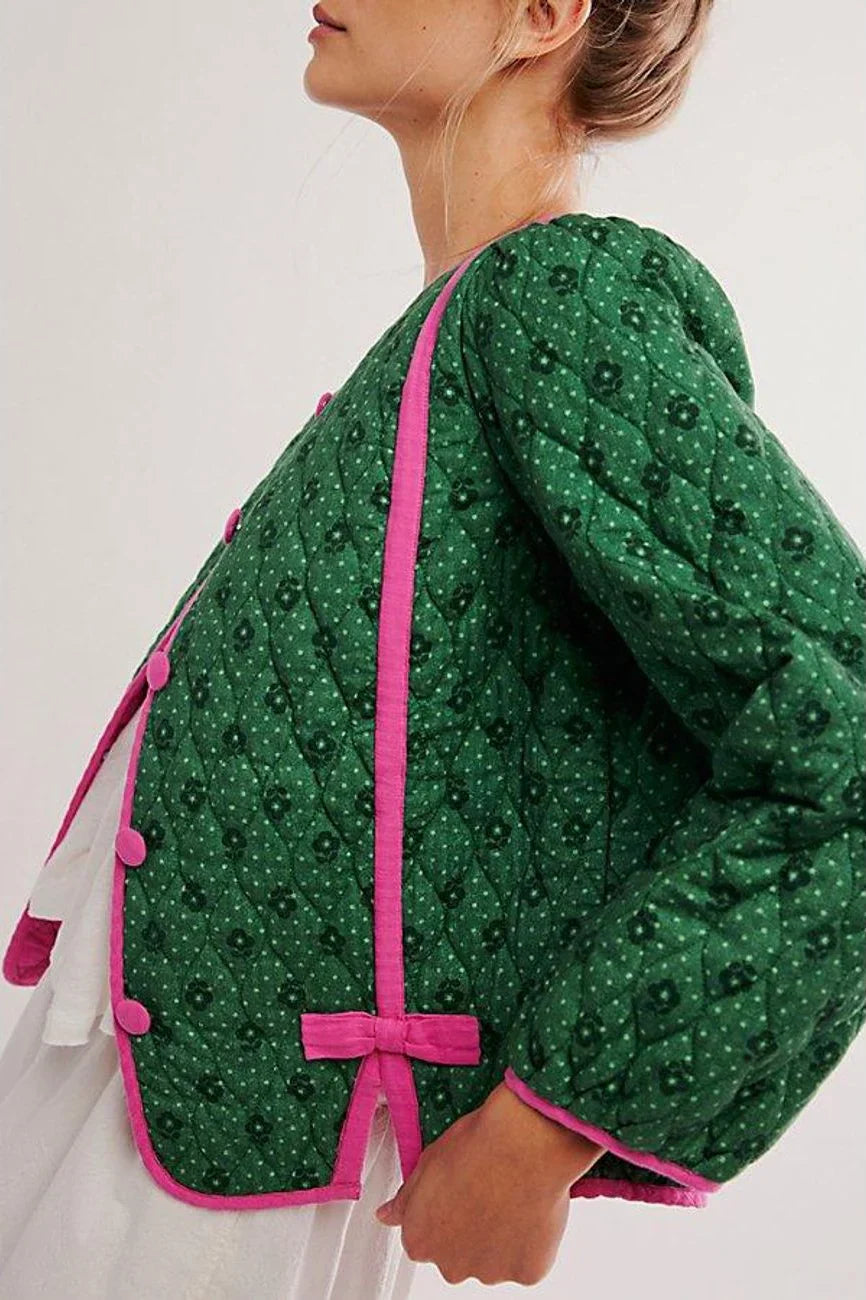 Veste matelassée verte