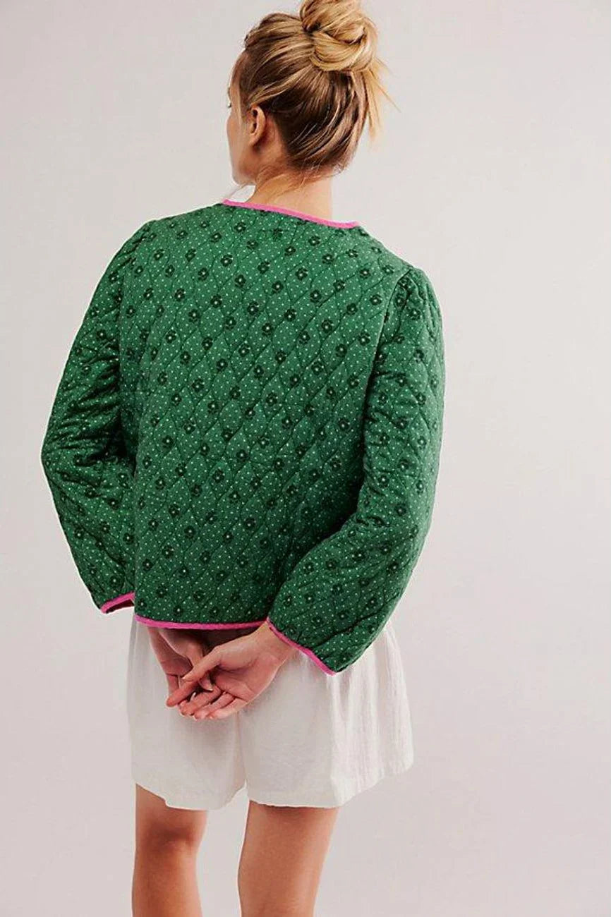 Veste matelassée verte