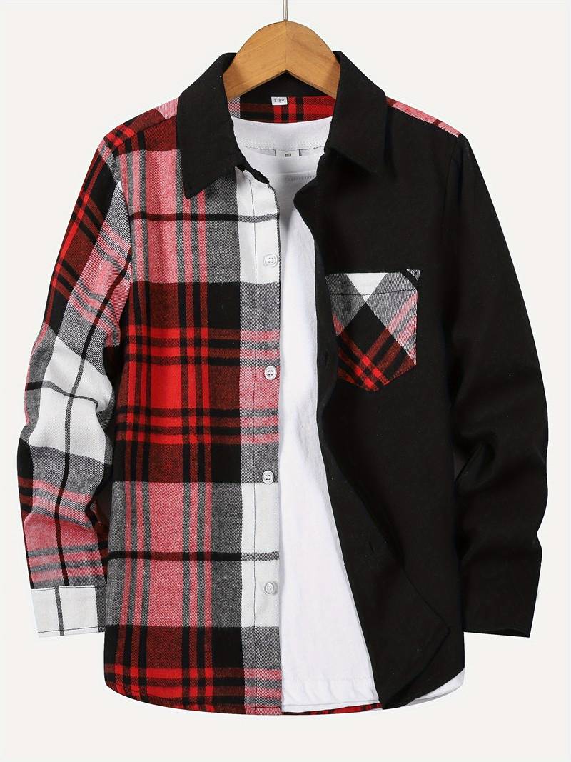 William – chemise à carreaux color block pour homme
