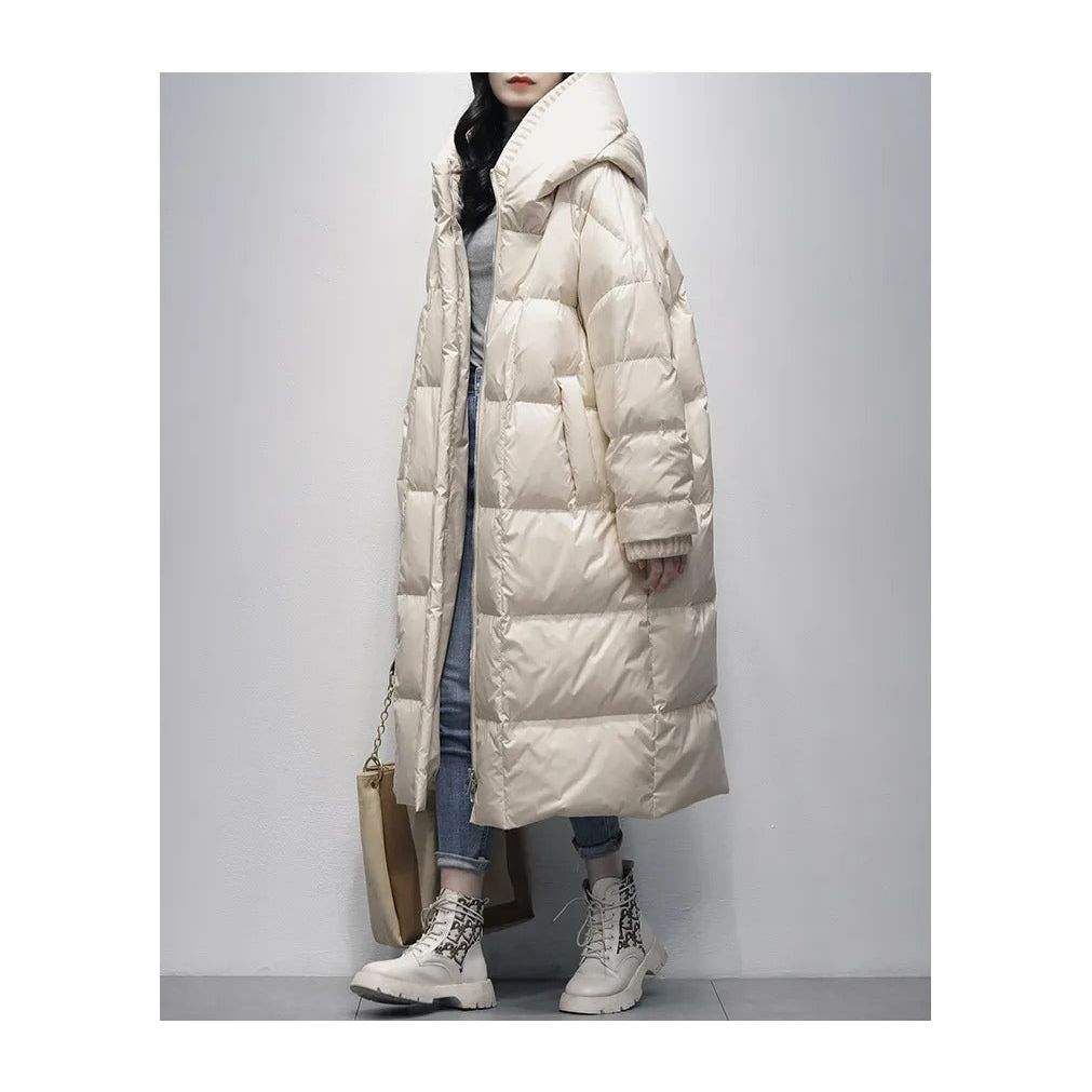 Uivyn | Lange Steppjacke - Geräumige Daunenjacke
