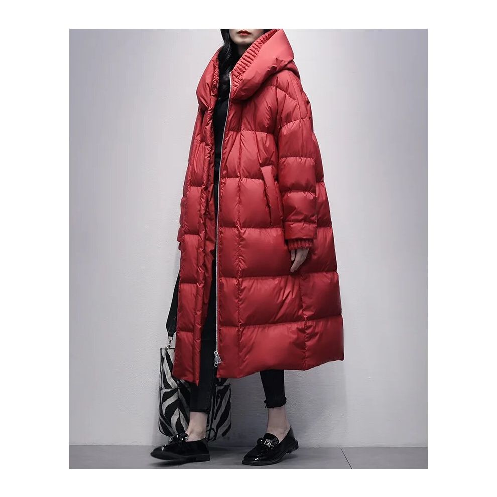 Uivyn | Lange Steppjacke - Geräumige Daunenjacke
