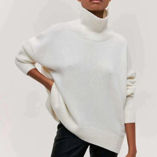 Amélie – pull col roulé oversize