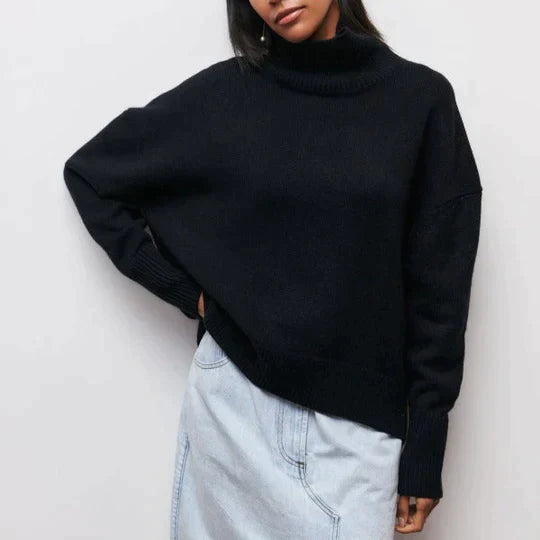 Amélie – pull col roulé oversize